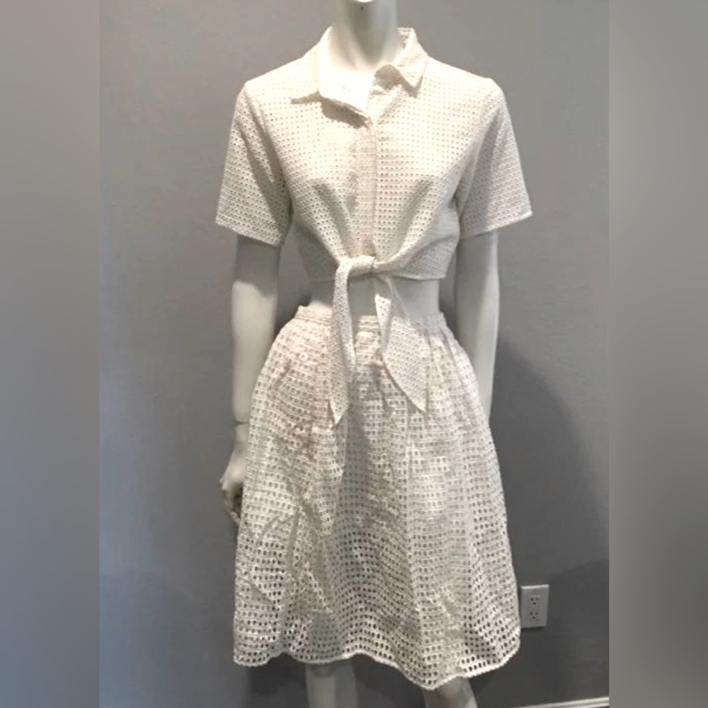 Michael Kors eyelet skirt set L/14